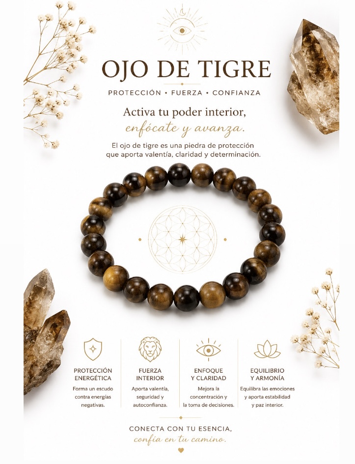 PULSERA DE CUARZO OJO DE TIGRE