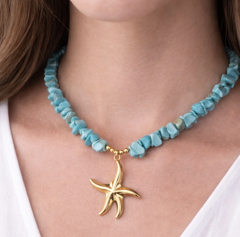 COLLAR ESTRELLA TURQUESA