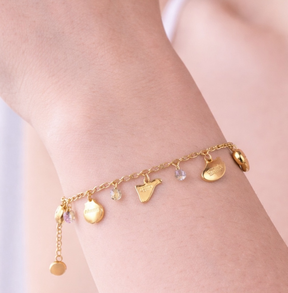 PULSERA DE LAS ISLAS CANARIAS DORADA