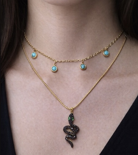 COLLAR DOBLE SERPIENTE